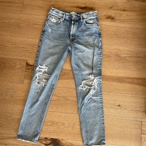 Agolde Fen Distressed Denim Jeans